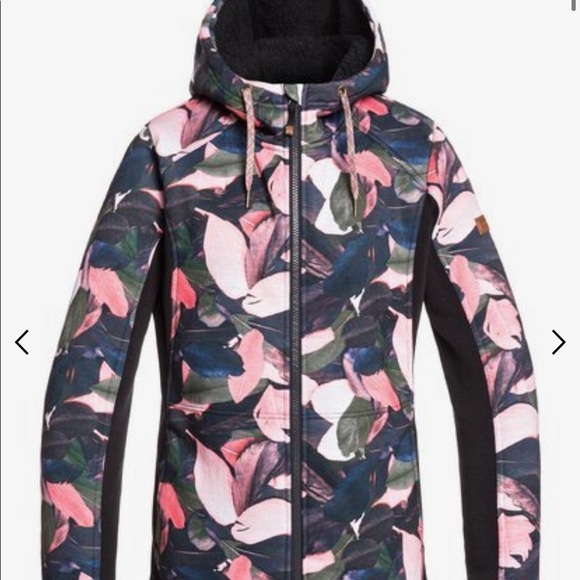 ☃️ Roxy Frost Technical Zip-Up Hoodie Sherpa ☃️ - Picture 3 of 7